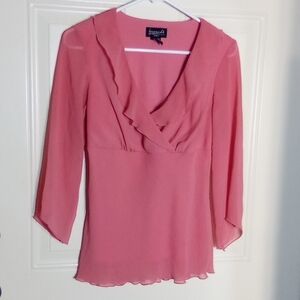 Women's Blouse Size S Color Pink